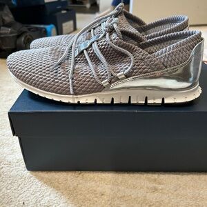 Cole Haan Gray and Silver Sneakers